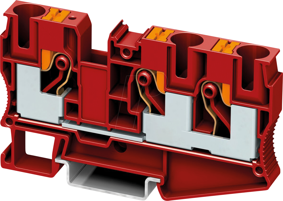 PT 10 TWIN RD - Durchgangsklemme, PT 10-Twin rot