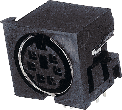 EB-DIO M08 - Mini-DIN-Printbuchse, 8-polig