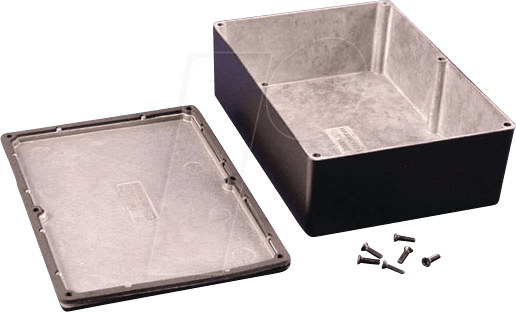 1550WEBK - Alugehäuse, 1550 W, 171 x 121 x 55 mm, schwarz