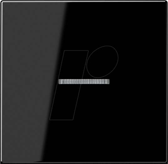 JG A590 KO5 SW - Wippe mit Lichtleiter, Duroplast, Serie A, schwarz