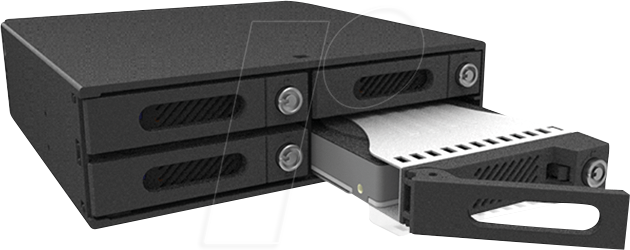 RAN IT4300-U6 - Wechselrahmen 5.25 für 4x 2.5 SAS/SATA, 12 Gb/s