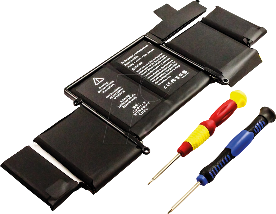 AKKU 53772 - Notebook-Akku für Apple MacBook Pro Retina, Li-Po, 6559 mAh