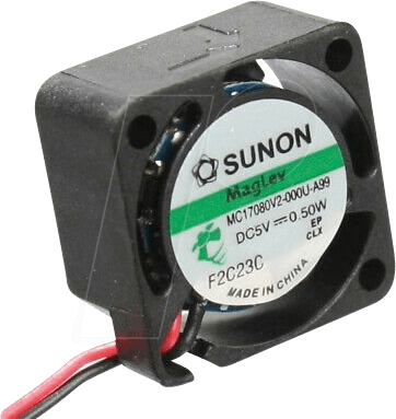 SUN MF25101V1-1 - Axiallüfter, 25x25x10mm, 12V, 6,5m³/h, 26dBA