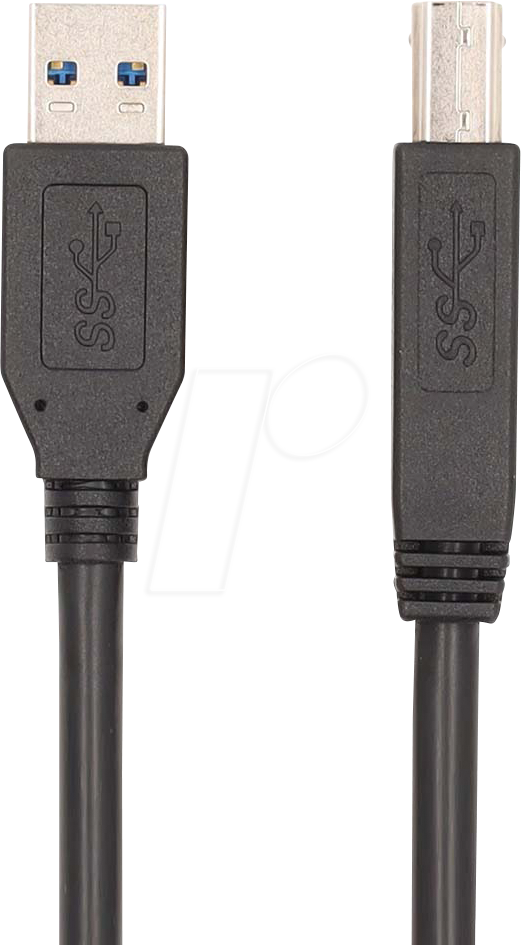 N CCGL61100BK20 - USB 5 Gb/s Kabel, A-Stecker > B-Stecker, 2m, Schwarz