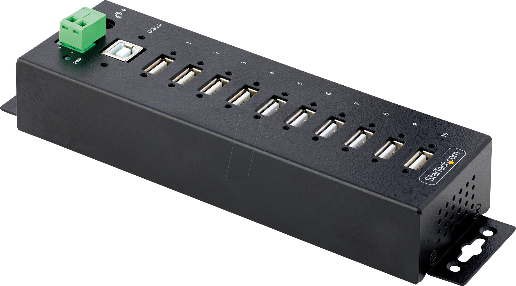 ST USB210AIND - USB 2.0 10 Port Hub, industriell, montierbar