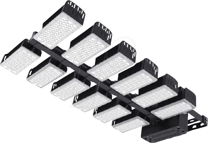Thumbnail - SYN 154899 - LED-Flutlicht, 1440 W, 237600 lm, 5000 K, schwarz, IP66