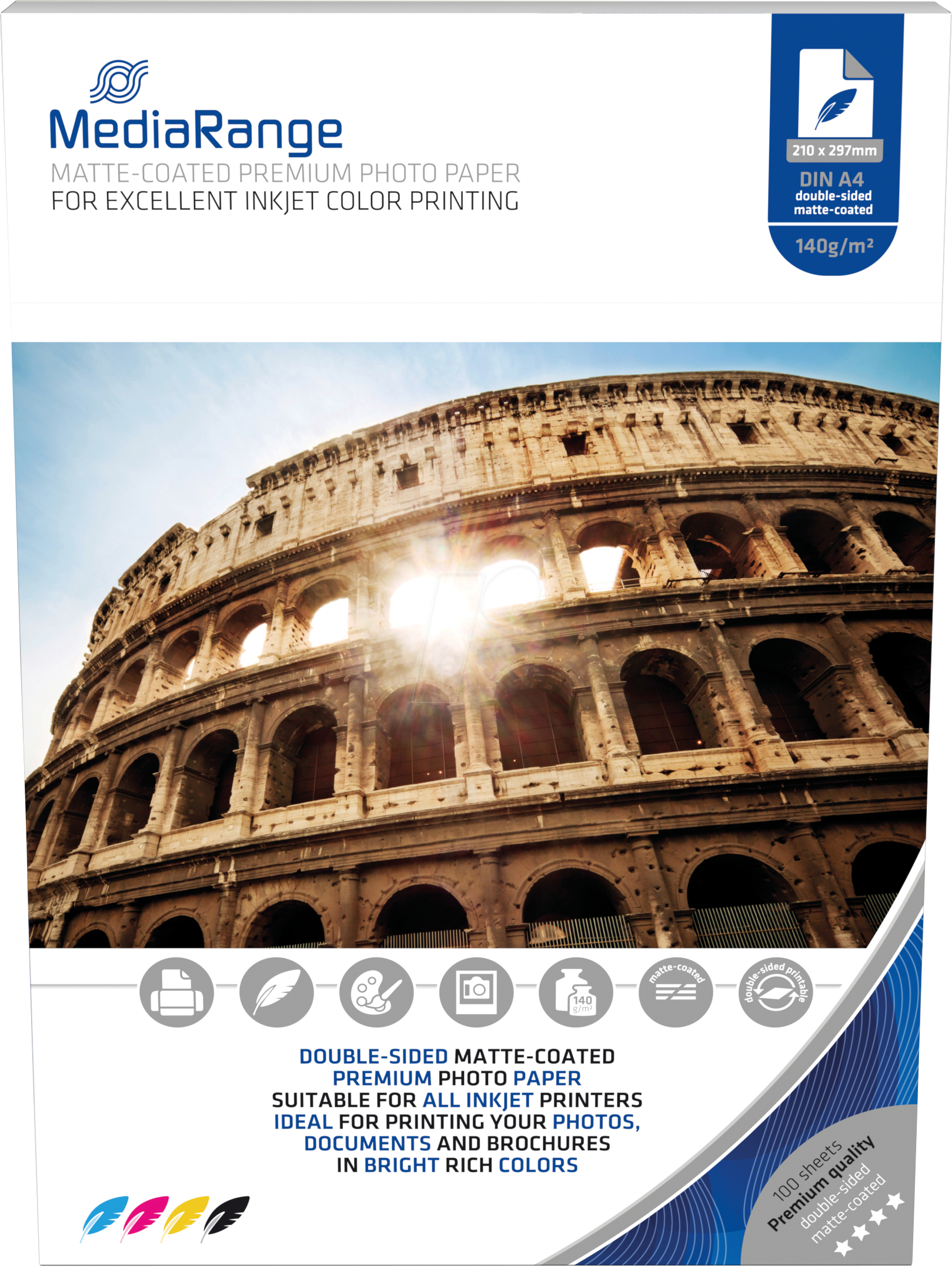 Thumbnail - MR INK111 - DIN A4, Inkjet, Fotopapier, matt, 140 g/m², 100 Blatt