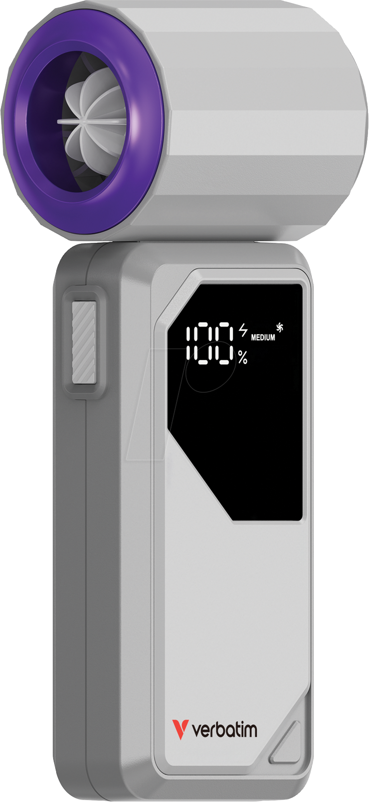VERBATIM 32340 - Cool 'n' Go AirJet Handventilator - Grau/Violett