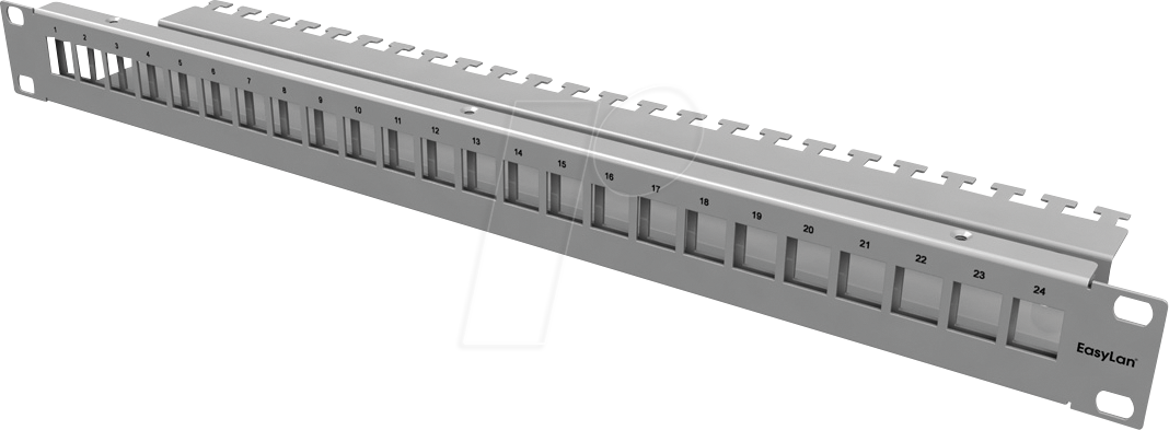 Thumbnail - CKVPL0101E - 19'' Keystone Patchpanel, 24-Port, 1HE, preLink / fixLink