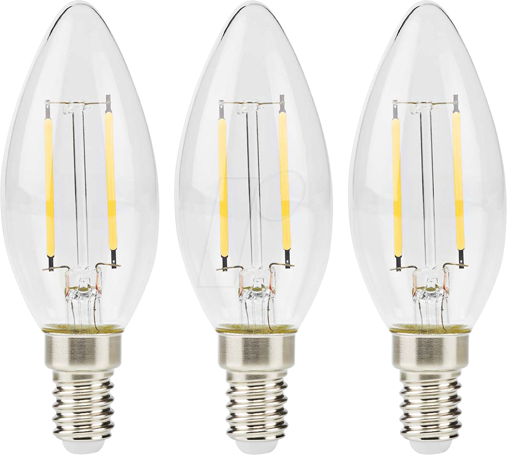 N LBFE14C351P3 - LED Filament Lampe E14, 2 W, 250 lm, 2700 K