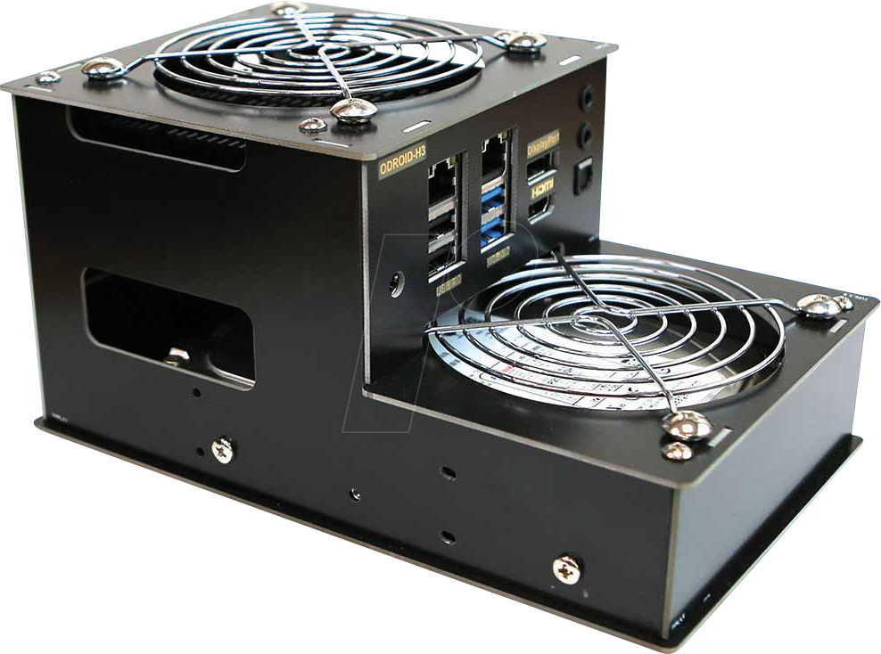 ODROID H3 CASE4 - Odroid H3 Gehäuse 4, für 2x 2,5''/1x3,5'' SATA