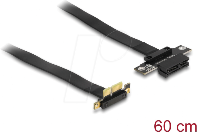 DELOCK 88024 - Riser Karte, PCIe x1 > PCIe x1, 60 cm Kabel