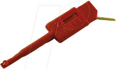 KLEPS 064 PCH RT - Miniatur-Klemmprüfspitze, 0,64 mm, rot