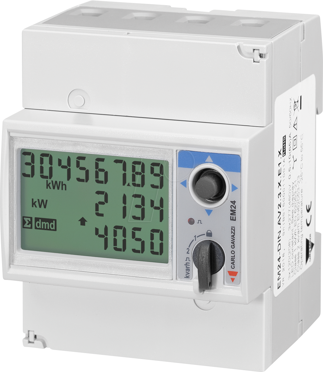 EM24DINAV23XE1X - Energiezähler EM24, 3 Phasen, LCD Display, Modbus