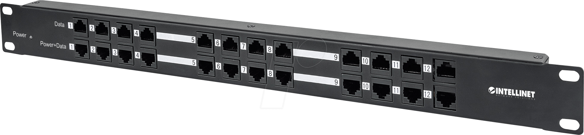 INT 720342 - Patchpanel, 19”, 24-Port , Cat.5e, 1 HE