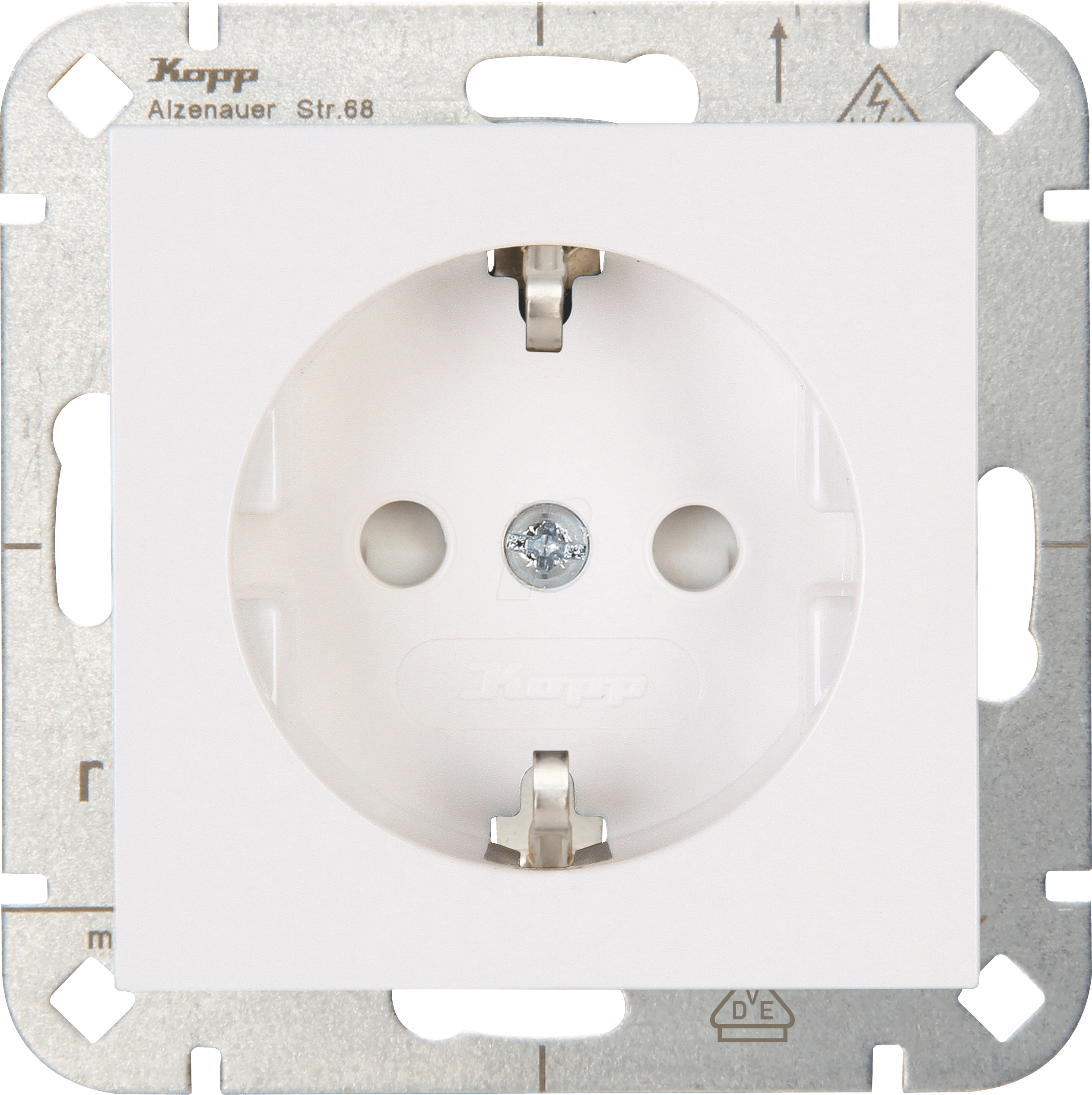 EL KO 940029009 - Unterputz-Steckdose mit Berührungsschutz, HK07, reinweiß