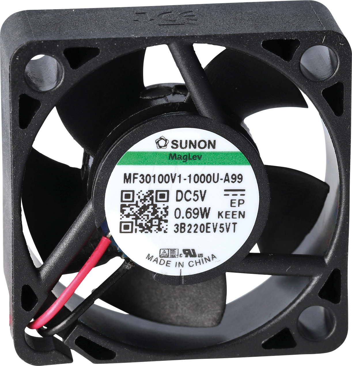 MF30101V21000UG9 - Lüfter, 12 VDC, 30x30x10mm, Serie MC