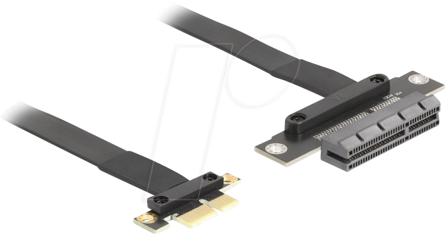 DELOCK 81495 - Riser Karte PCIe 3.0 x1 > x4, 30 cm Kabel