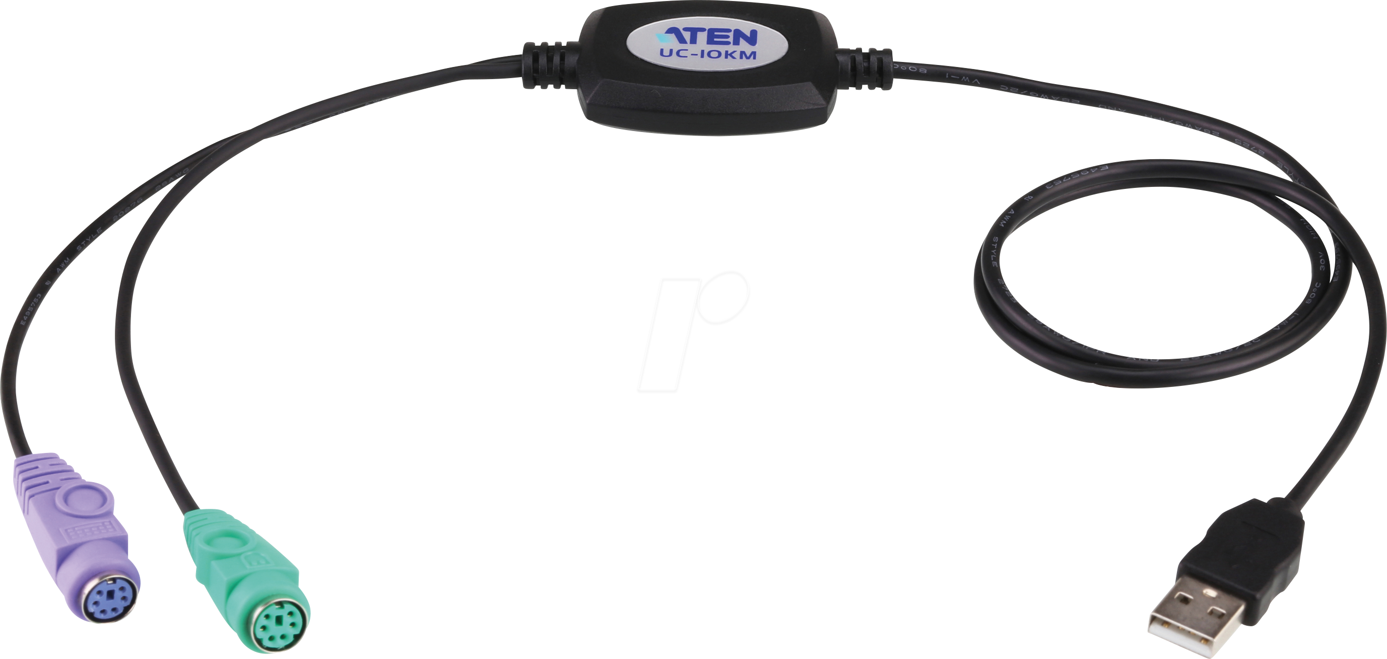 ATEN UC10KM - USB 1.1 Konverter, A Stecker auf 2x PS/2, 90 cm