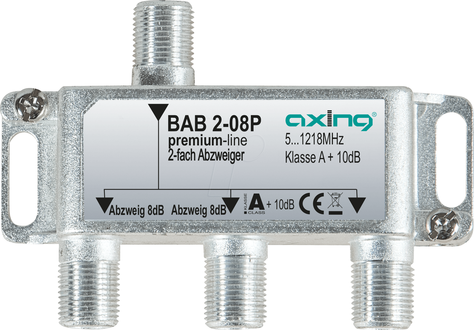 Thumbnail - BAB 2-08P - Abzweiger 5-1218 MHz, 2-fach, 8 dB