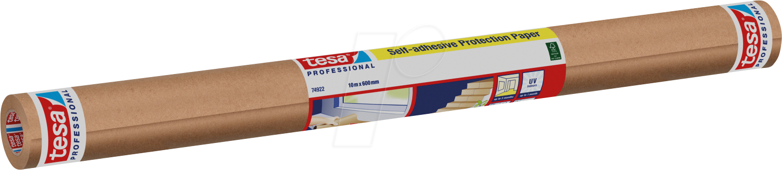 Thumbnail - TESA 74922-02 - tesa® klebendes Schutzpapier 10 m x 60 cm
