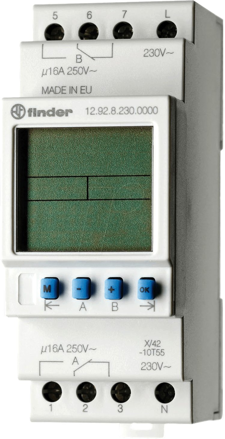 FIN 12.92 - 2-Kanal-Schaltuhr, elektronisch, astronomisch