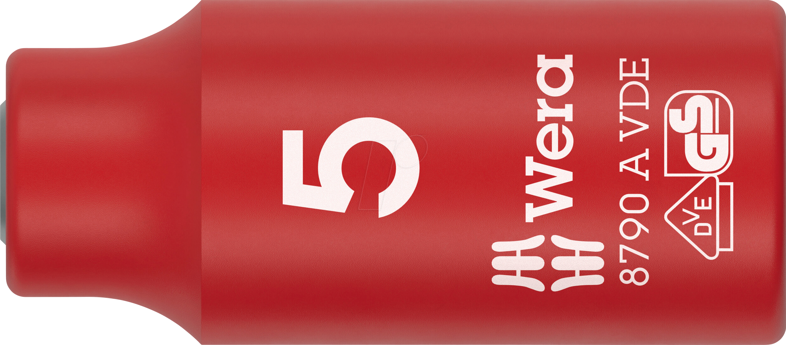 WERA 05005931001 - VDE-isolierter Steckschlüsseleinsatz, 1/4''-Antrieb 5.0x41.0