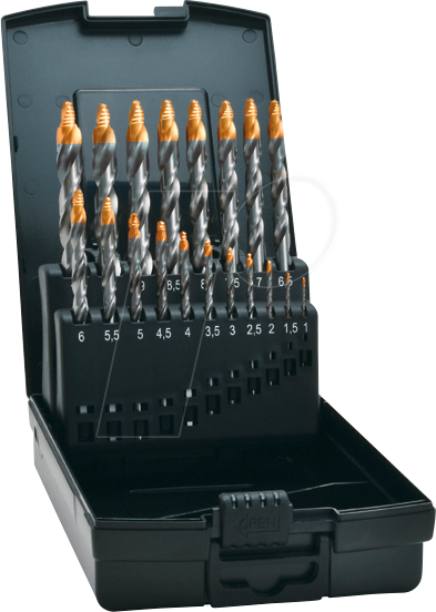 Thumbnail - EXACT 74561 - Spiralbohrer Set, Step Technologie, 19-teilig