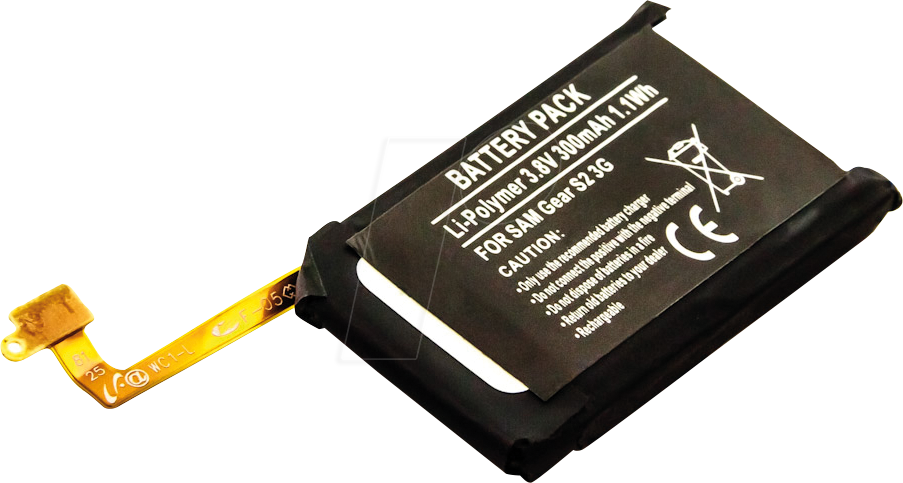 AKKU 30949 - Ersatzakku, Galaxy Gear S2 3G, Li-Po, 300 mAh