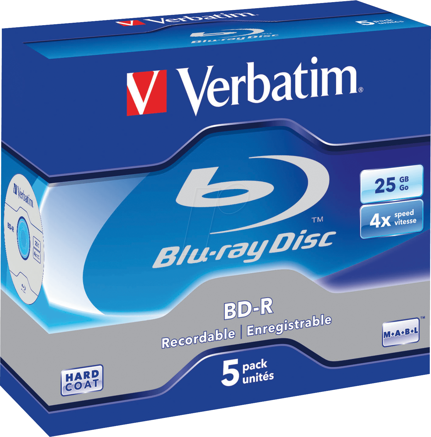 BD-R25 VER 5 - BD-R, 25GB, 5er Pack