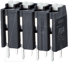 Thumbnail - AST 06 5 - Federkraftklemme, 6-pol, Ø 1,5 mm, RM 5