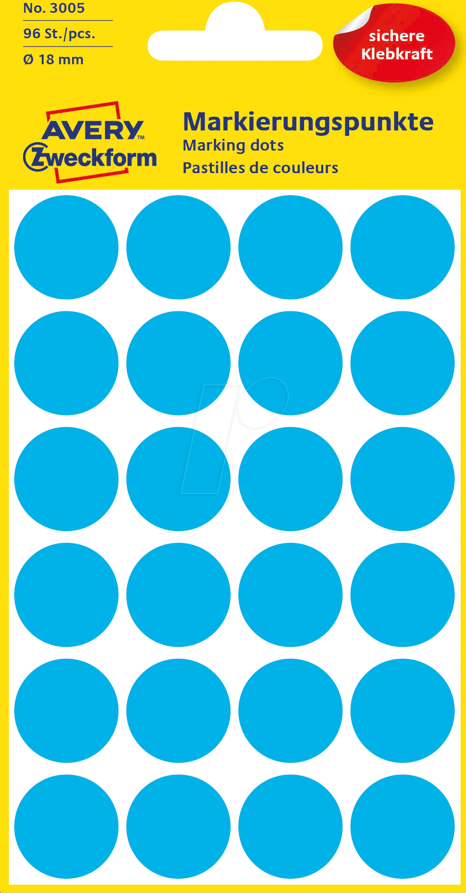 AVZ 3005 - Markierungspunkte 18mm blau