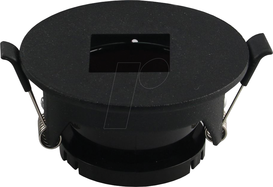 OPT 2032 - Deckeneinbauring, GU10, rund, schwenkbar, schwarz