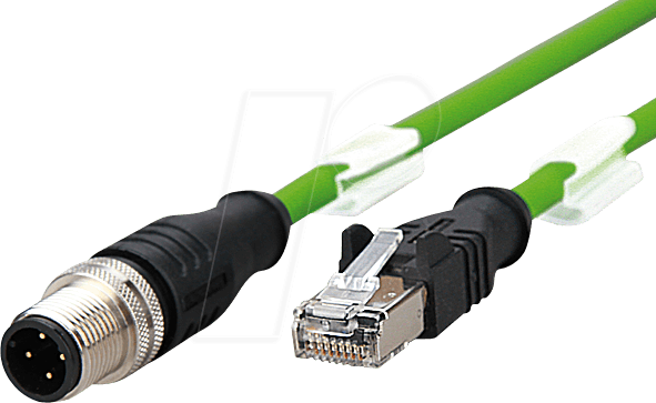 M12 RJ45 VBL405 - Verbindungsleitung M12-RJ45, 4-polig, 5m