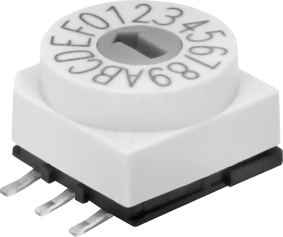 HA P65 103 - Codierschalter - 16 Pos, SMD 3+3, Hexa