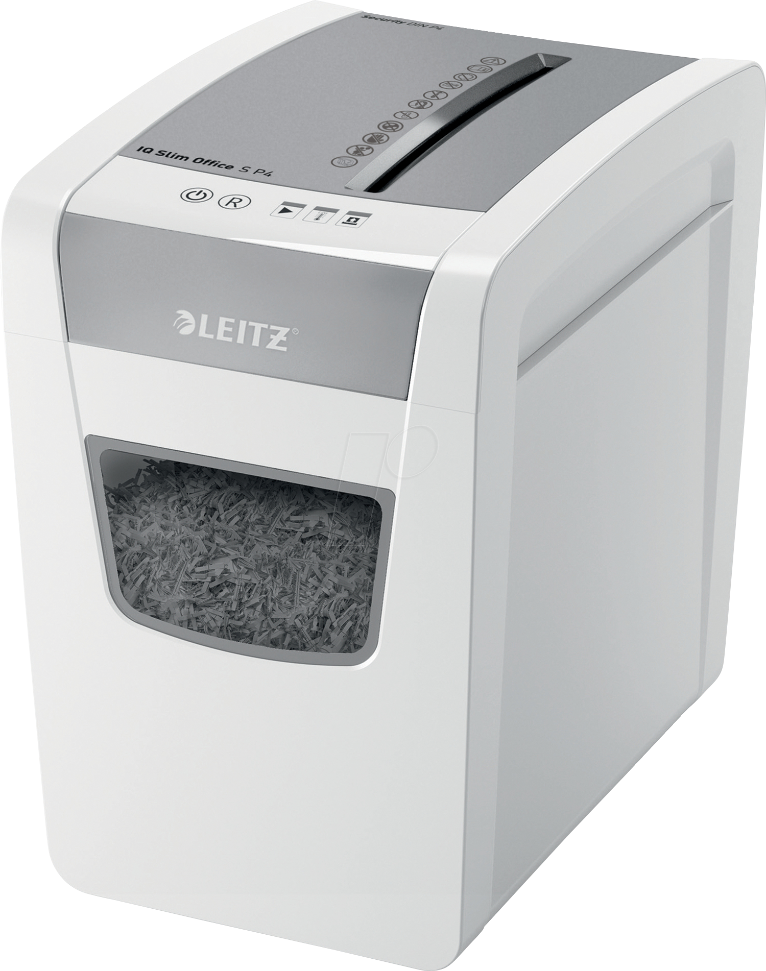 LEITZ 80980000 - Aktenvernichter, Leitz IQ Slim Office S P4, 12 Blatt