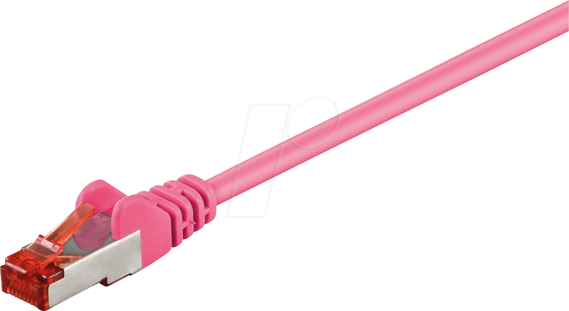GOOBAY 95475 - Cat.6 S/FTP PiMF Patchkabel, CCA, magenta, 1 m