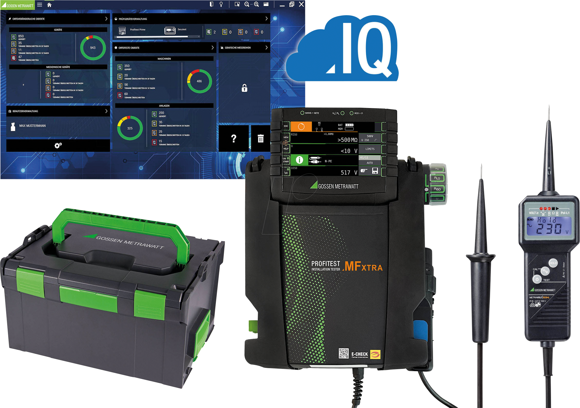 PROFI MF XTRA 1S - Prüfgerät PROFiTEST MF XTRA, 0105-Set