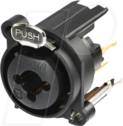 REAN RCJ10FA-V - XLR Einbaubuchse 3-polig kombiniert mit 6,35mm Klinkenbuchse ste