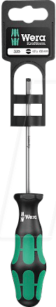 WERA 05100042001 - Schraubendreher Kraftform Plus, Schlitz, 3,5 mm