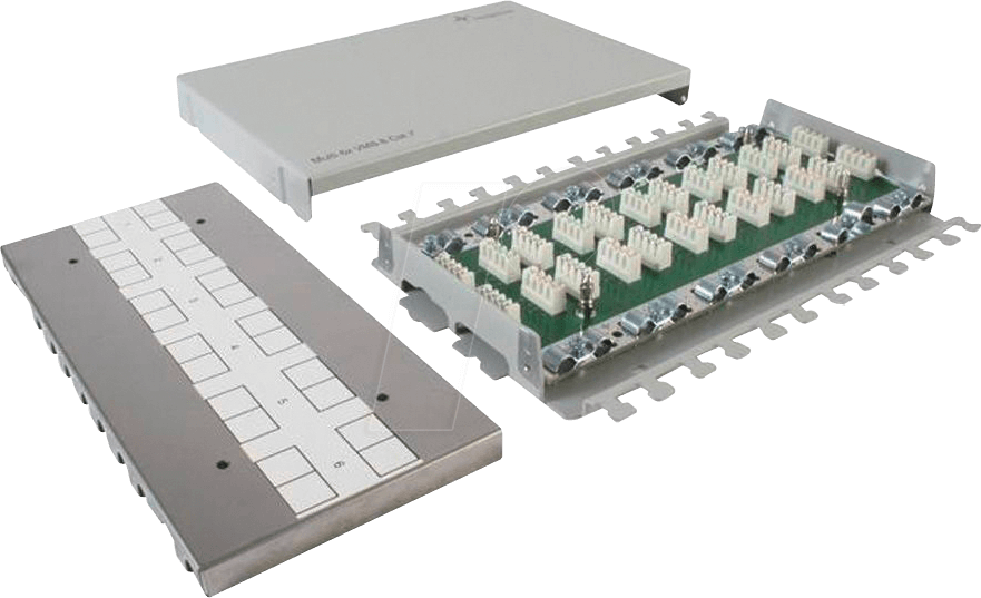 Thumbnail - TG J00060A0071 - Multi-Verbindungsmodul Cat.7A für Wandmontage