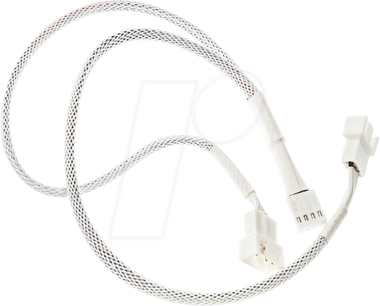 KOLINK 06676 - Kolink 1-2 PWM Lüfter Splitterkabel - 35 cm, geflochten, weiß