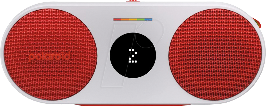 POLAROID 009086 - Bluetooth Lautsprecher, P2 Music Player, rot & weiß