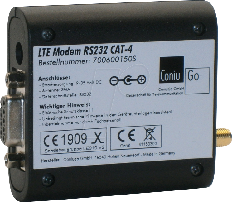 CONIU 700600150S - LTE Modem RS232 CAT 4