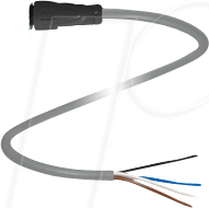 V1-G-2M-PUR - SAL M12, 4-pol, 2 m, Kabelkupplung