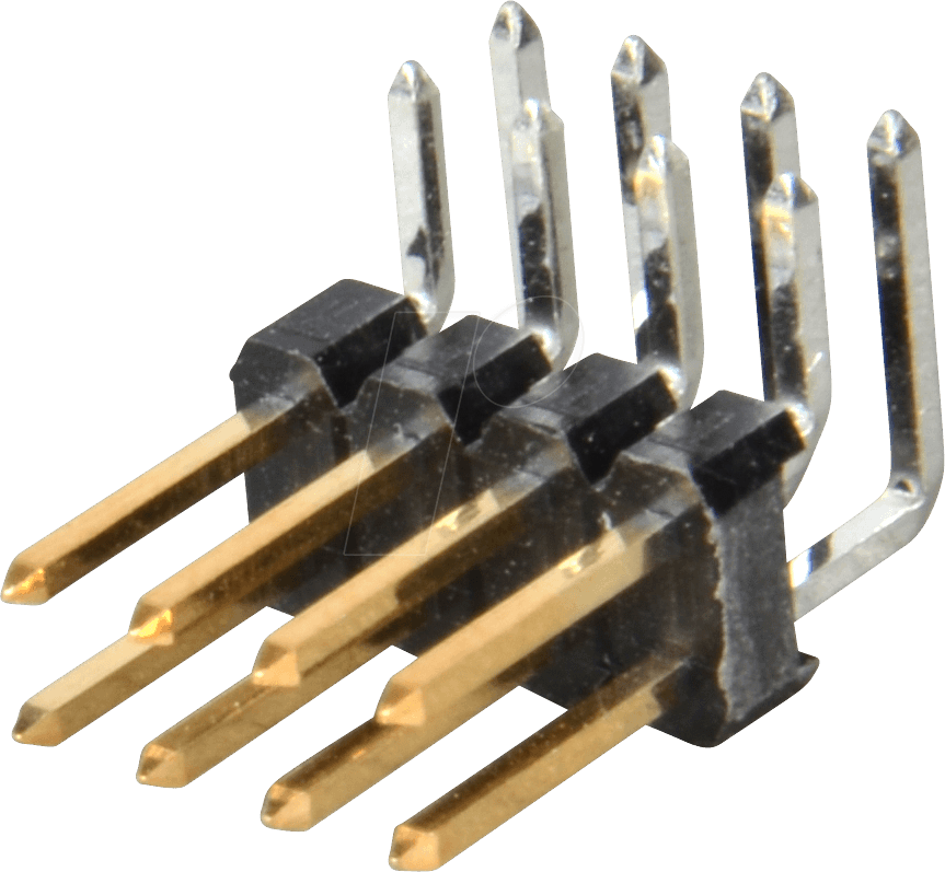 MPE 088-2-008 - Stiftleisten 2,54 mm, 2X04, gewinkelt