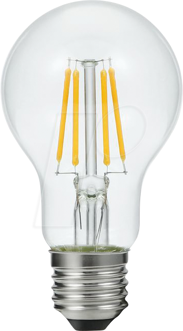 SCHI LX023870609 - LED-Lampe E27, 6 W, 500 lm, 2200 K, Filament, dimmbar