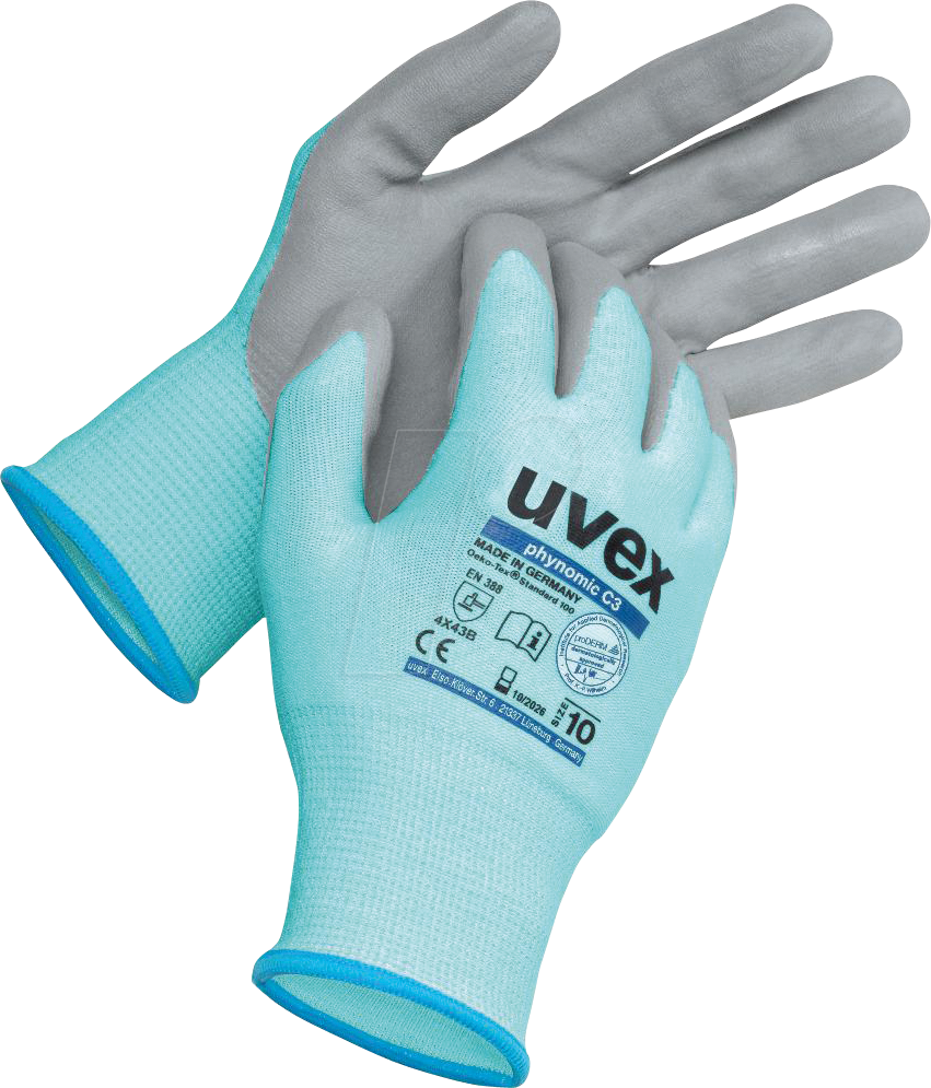 UVEX 6008009 - Schutzhandschuh uvex phynomic C3 60080 Größe 9