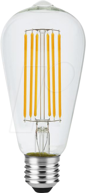 SCHI LX023860609 - LED-Lampe E27, 5,5 W, 460 lm, 2200 K, Filament, dimmbar