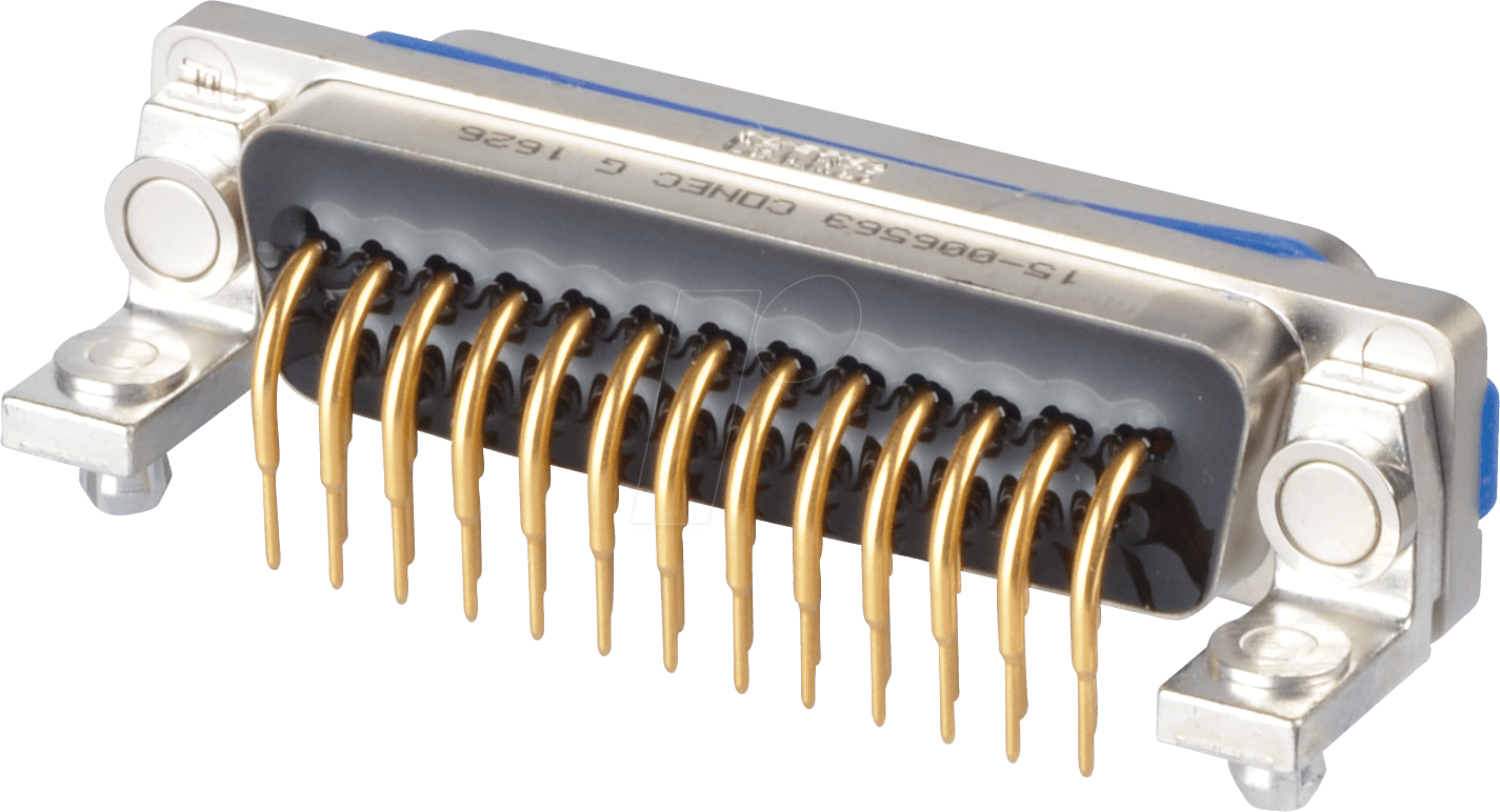 D-SUB ST25 GE - SlimCon D-Sub - Stift, 25-pol, IP67, PCB-Clip